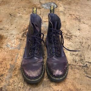 Purple Doc Marten boots